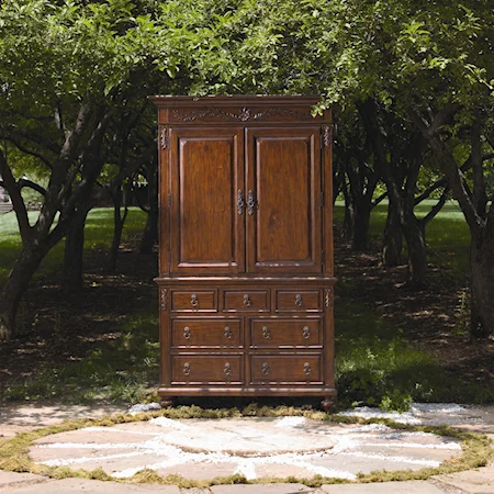 Armoire with Seven Drawers and Two Doors